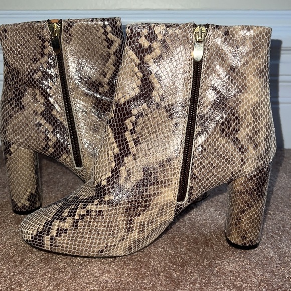 Snakeskin Booties - Picture 2 of 4